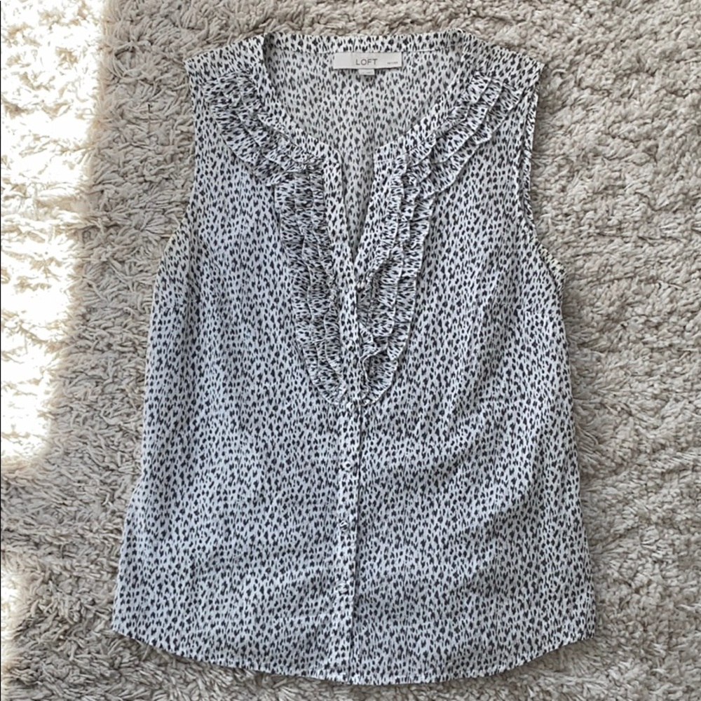 LOFT animal print top